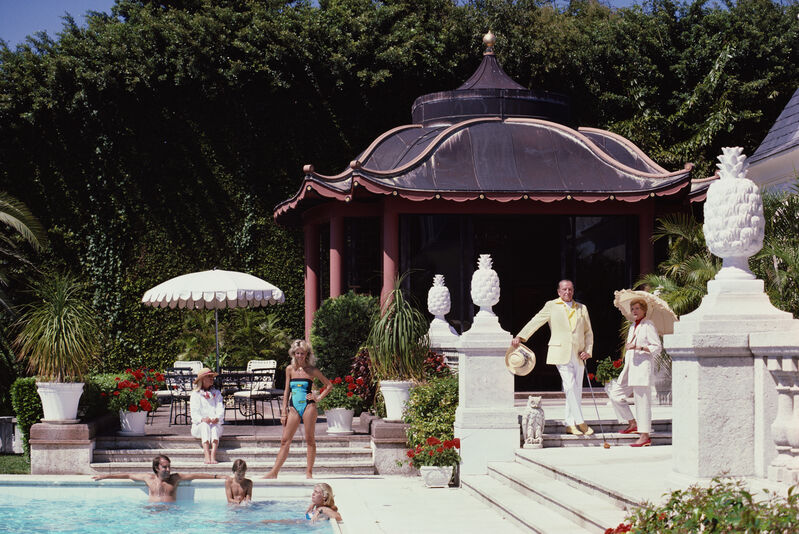 Slim Aarons, ‘Pagoda Poolhouse (Slim Aarons Estate Edition)’, 1985, Photography, Lambda, Undercurrent Projects