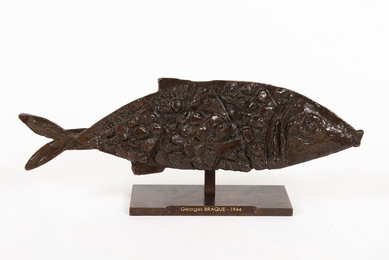 Georges Braque, ‘Poisson’, 1944, Sculpture, Patinated bronze, BAILLY GALLERY