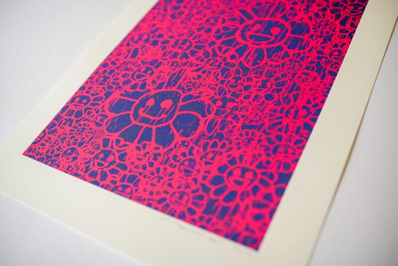 Takashi Murakami, ‘Madsaki Flowers (A Pink)’, 2017, Print, Silkscreen on thick paper, Lougher Contemporary
