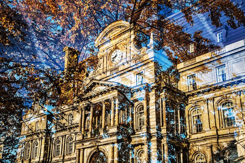 Nicolas Ruel, ‘Hôtel de Ville (Montreal, Canada)’, 2013, Photography, Photographie imprimee sur acier inoxydable / Photograph printed on stainless steel, Galerie de Bellefeuille