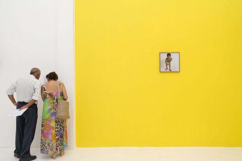 Hassan Khan, ‘Untitled (Alphabet Book C)’, 2006, Photography, Framed color photograph on painted wall, Beirut Art Center