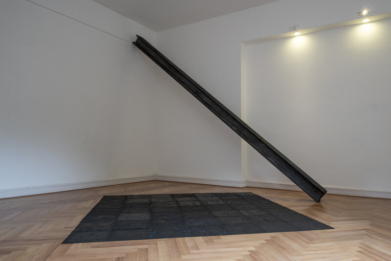 Manuel Peralta Lorca, ‘Pillar I’, 2012-2019, Installation, Carbonized wood, Galería Barco