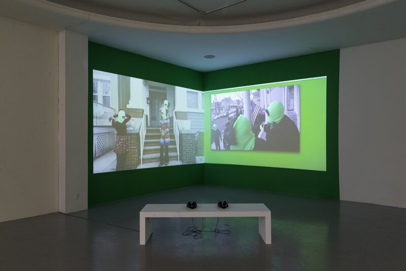 Sondra Perry, ‘Lineage for a Multiple-Monitor Workstation: Number One’, 2015, Video/Film/Animation, 2 channel video installation, loop, color, sound, Los Angeles Contemporary Exhibitions