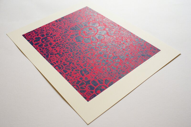Takashi Murakami, ‘Madsaki Flowers (C Pink)’, 2017, Print, Silkscreen on thick paper, Lougher Contemporary