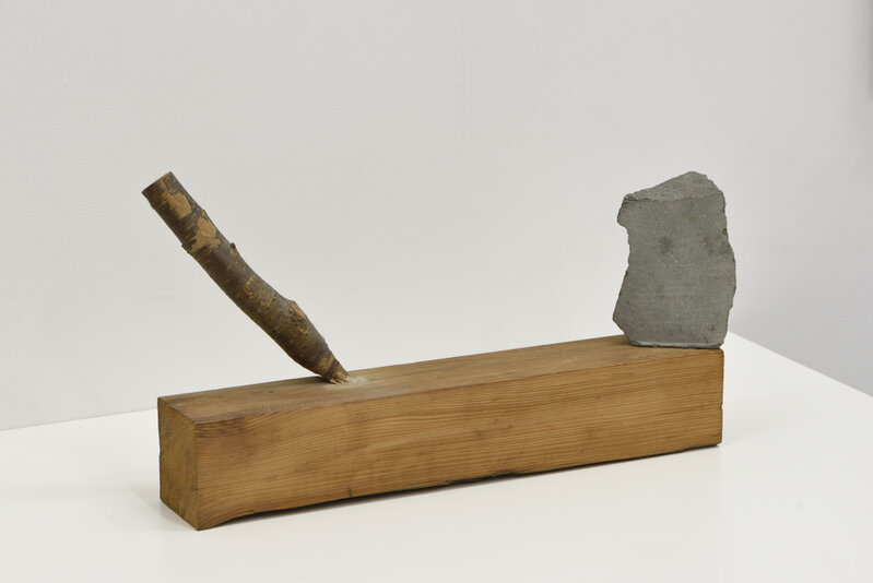 Kishio Suga, ‘Situation of Edge and Body’, 1976, Sculpture, Wood, stone, Tomio Koyama Gallery