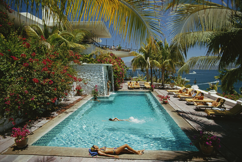Slim Aarons, ‘Pool At Las Hadas’, 1974, Photography, C-print, IFAC Arts