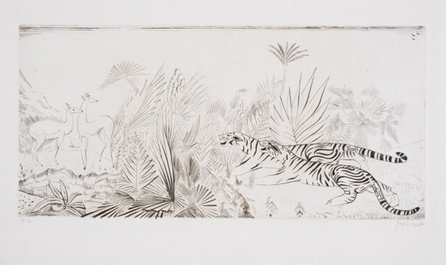 Tigres et biches; Mouette; Grue cendrée and Zoo (Tonneau-Ryckelynck 118, 154, 183 and 306)