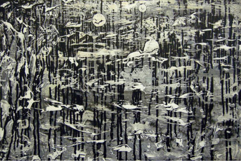 Sungyee Kim, ‘Flow’, 2008, Painting, Sumi ink and mixed media on panel, Mindy Solomon Gallery