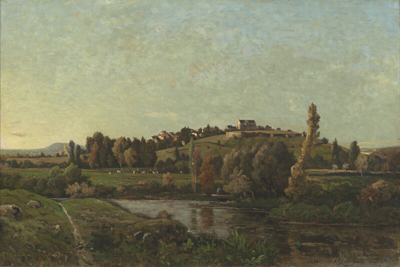 Henri-Joseph Harpignies, ‘Landscape in Auvergne’, 1870, Painting, Oil on canvas, National Gallery of Art, Washington, D.C.