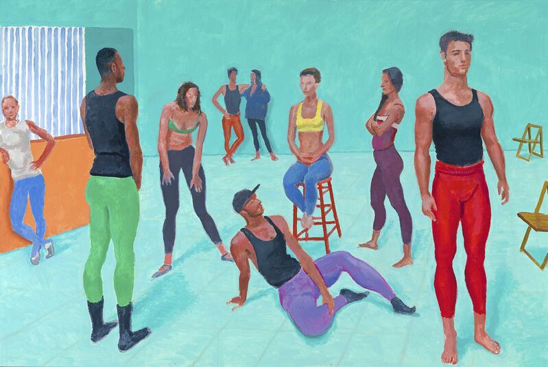David Hockney, ‘The group XI, 7-11 July 2014’, 2014, Painting, Acrylic on canvas, National Gallery of Victoria 