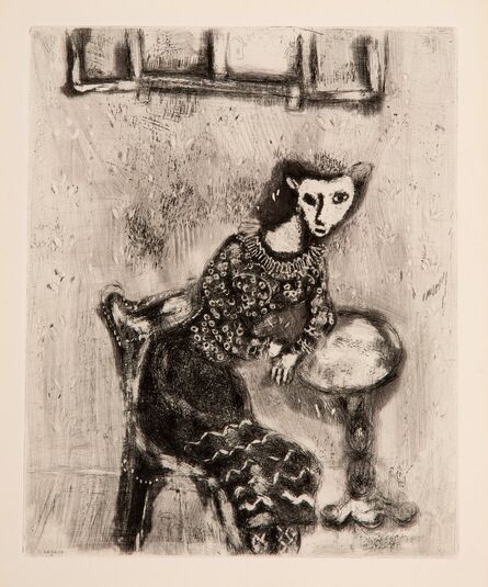 Marc Chagall, ‘La chatte métamorphosée en femme, from Jean de La Fontaine, Fables’, 1952