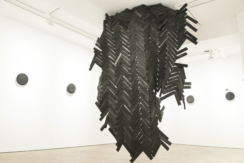 Nika Neelova, ‘Fragments Shored Against the Ruins’, 2013, Sculpture, Cement fondu, marble dust, cable, wood, Vigo Gallery