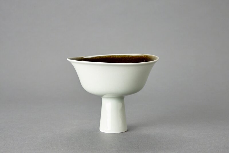 Fance Franck, ‘Stem bowl, celadon glaze outside with blue-black glaze inside’, N/A, Design/Decorative Art, Porcelain, Pucker Gallery