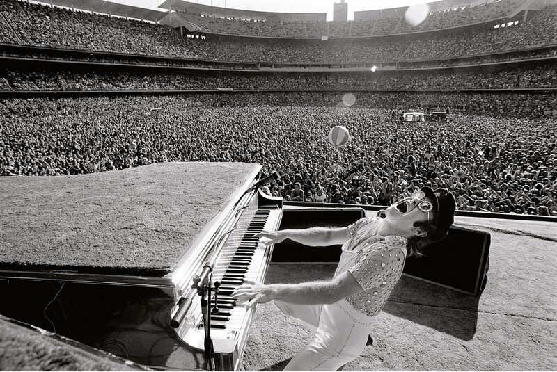 Terry O'Neill, ‘Elton John at the Dodgers Stadium 1975’, 1975, Photography, Gelatin Silver Print, OSME Fine Art