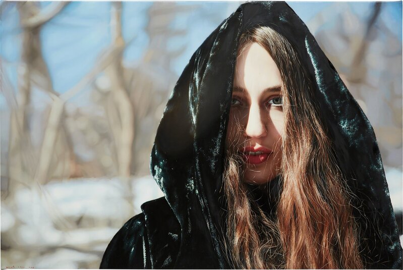 Yigal Ozeri, ‘Lizzie in Snow’, 2013, Painting, Oil on canvas, Phillips