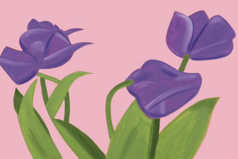 Alex Katz, ‘Purple Tulips I’, 2021, Print, Pigment print, Composition.Gallery