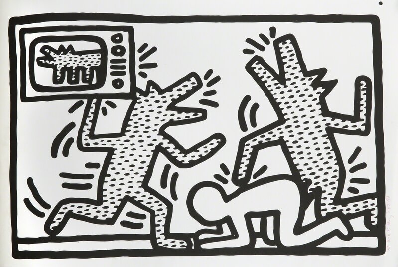 Keith Haring, ‘Untitled (1982 Print Suite)’, 1982, Print, Offset lithograph on paper (6), Julien's Auctions