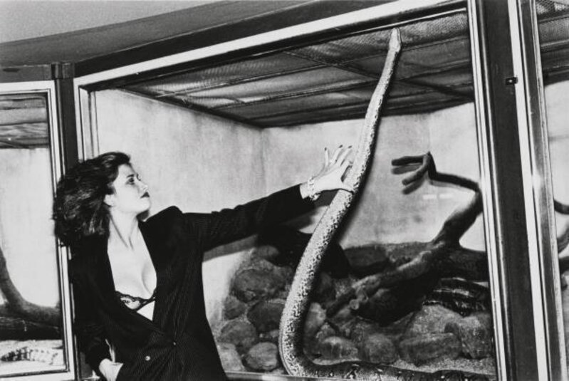 Helmut Newton, ‘Woman with Snake’, 1979, Photography, Silver gelatin print, Addison/Ripley Fine Art