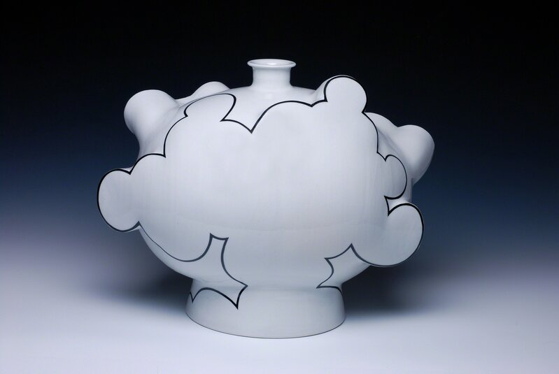 Sam Chung, ‘Cloud Bottle’, 2015, Sculpture, Porcelain, Glaze, China Paint, Duane Reed Gallery