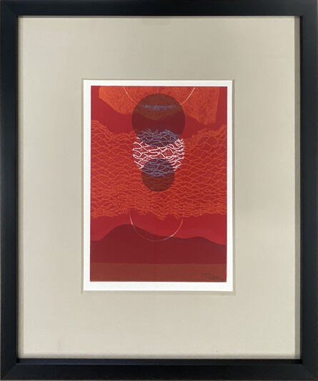 Gabor Peterdi, ‘Red Eclipse II’, 1969