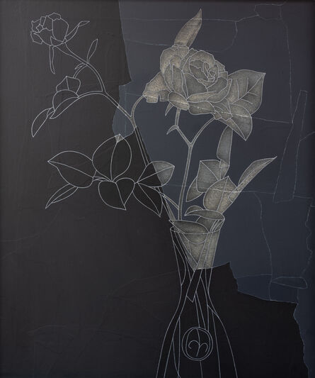Derrick Greaves, ‘Rose, Black and White’, 1982