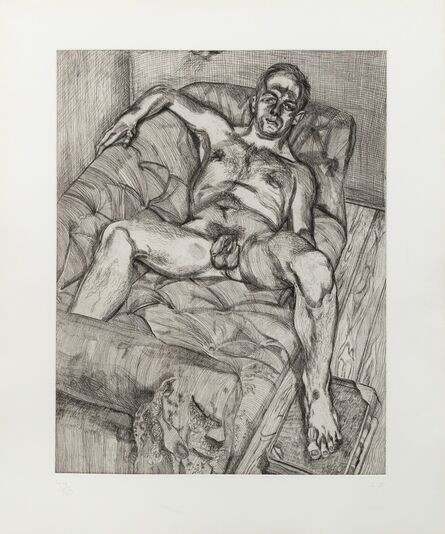 Lucian Freud, ‘Man Posing’, 1985