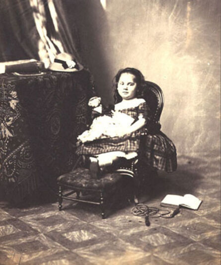 André Adolphe-Eugené Disdéri, ‘Young Girl and Toys’, 1860c/1860c