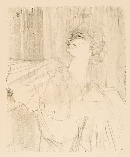Henri de Toulouse-Lautrec, ‘YVETTE GUILBERT – “A MÉNILMOTANT,” DE BRUANT (Yvette Guilbert – “A Ménilmotant,” by Bruant)’, 1898