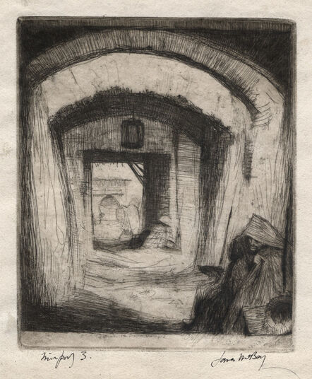 James McBey, ‘Beggars, Tetuan (Nº 1)’, 1912