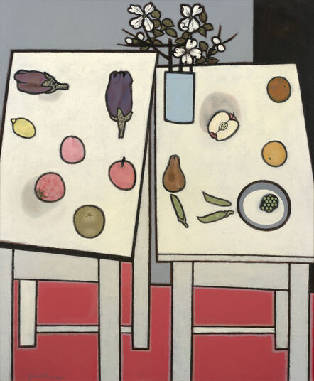 Robert Gwathmey, ‘Two Tables with Fruit’, 1975