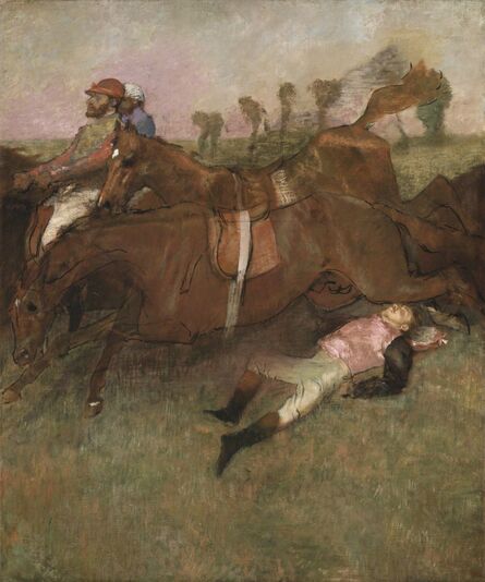Edgar Degas, ‘Scene from the Steeplechase: The Fallen Jockey’, 1866, reworked 1880, 1881 and ca. 1897