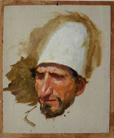 Vassily Dmitrievich Polenov, ‘Head of Jew in Tall White Hat’, 1884