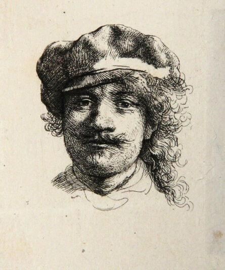Rembrandt van Rijn, ‘Self-Portrait Wearing a Soft Cap (The Three Mustaches)’, 1878