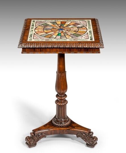 Gillows of Lancaster, ‘George IV Rosewood Table with Italian Specimen Marble Top’, ca. 1820