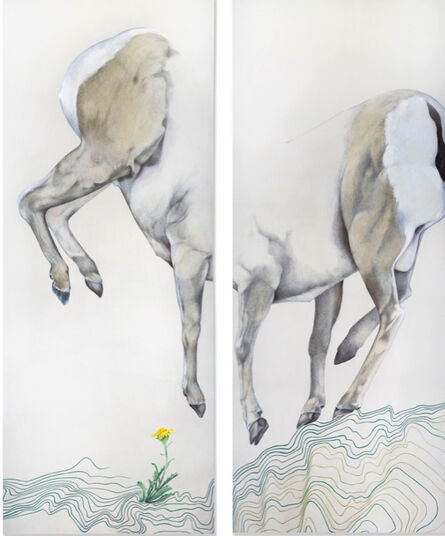 Ink Dwell (Jane Kim), ‘Leaps and Bounds - Diptych’, 2021