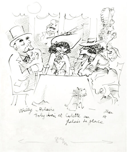 Jean Cocteau, ‘Willy, Polaire, Toby Chien et Colette au Palace de Glace’, ca. 1935