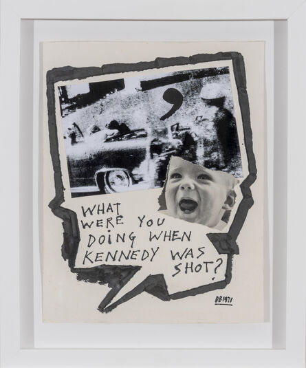 Derek Boshier, ‘What were you doing when Kennedy was shot? ’, 1971