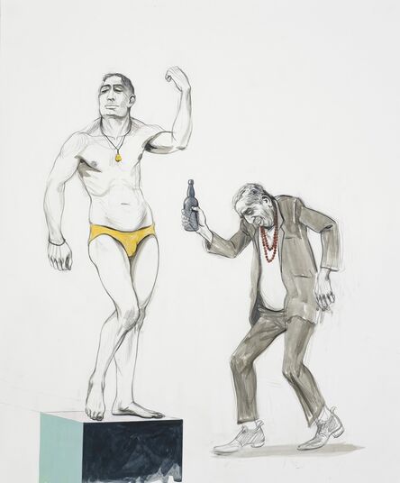 Charles Avery, ‘Untitled (Study for Strongman with Celebrity Drunk)’, 2020