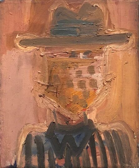 Patricia Sloane, ‘Abstract Expressionist Pop Art Oil Painting Cowboy Figure Portrait NYC 1 of 2’, 1960-1969