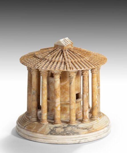 Italian School, ‘Grand Tour Roman Alabaster Model of the Temple of Hercules Victor’, ca. 1810