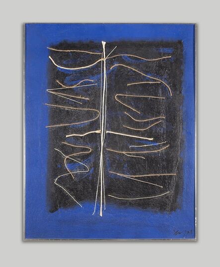 Adja Yunkers, ‘Calligraphy in Blue’, 1983