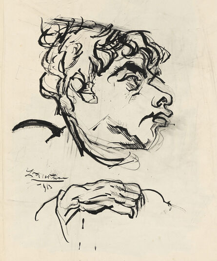 Ludwig Meidner, ‘Jakob van Hoddis’, 1913