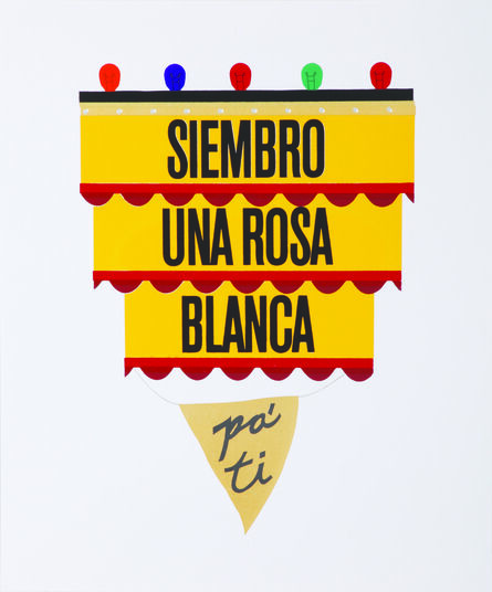 Ronny Quevedo, ‘Siembro Una Rosa Blanca Para Ti’, 2010
