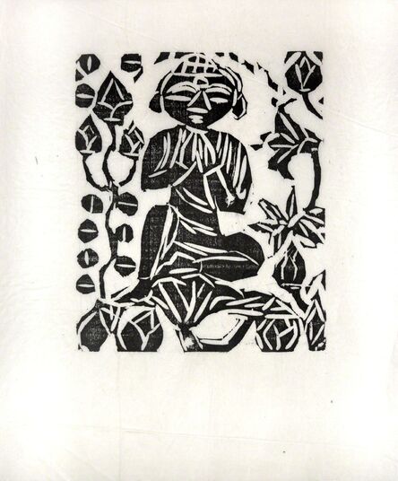 Shiko Munakata, ‘Sitting in the Half Lotus Position’, 1950