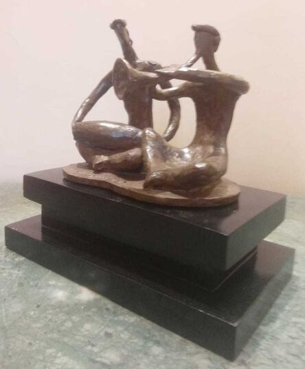Tushar Kanti Das Roy, ‘Musician, Bronze Sculpture by Contemporary Artist “In Stock”’, 2010-2020