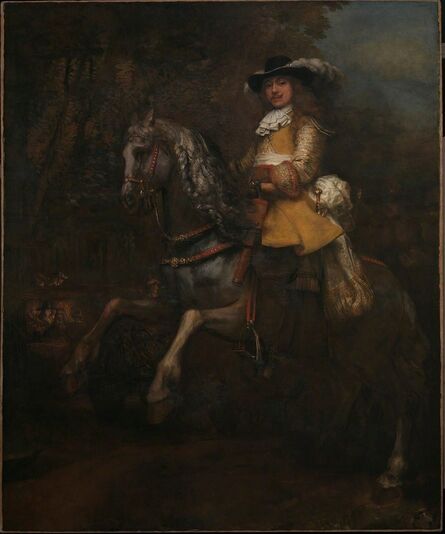 Rembrandt van Rijn, ‘Portrait of Frederick Rihel on Horseback’, probably 1663