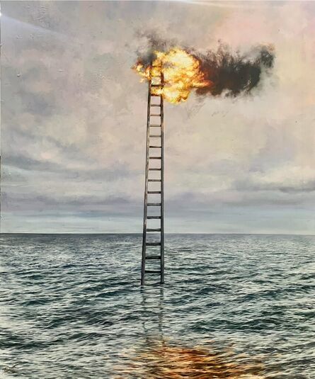 Yoel Diaz Galvez, ‘Untitled (Stairs on Fire)’, 2023