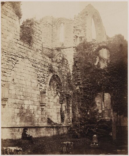 Philip Henry Delamotte, ‘Ruined Abbey’, ca. 1855