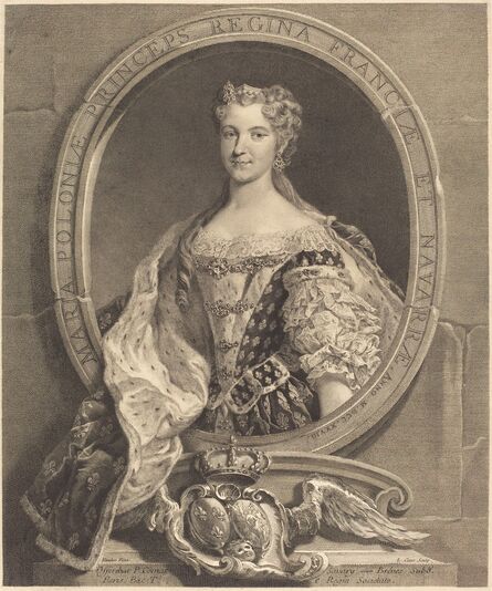 Laurent Cars after Carle Van Loo, ‘Marie Leszczynska of Poland, Queen of France’, 1728