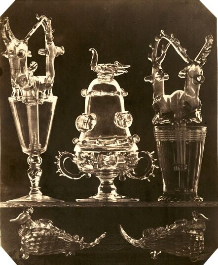 Johann Ludwig Belitski, ‘Glassware with Blown Glass Animals’, 1854